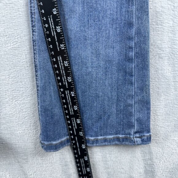 Denim By Jihoo Flare Jeans Simple Classic Medium Wash Womens Blue Size 27 - Picture 8 of 10